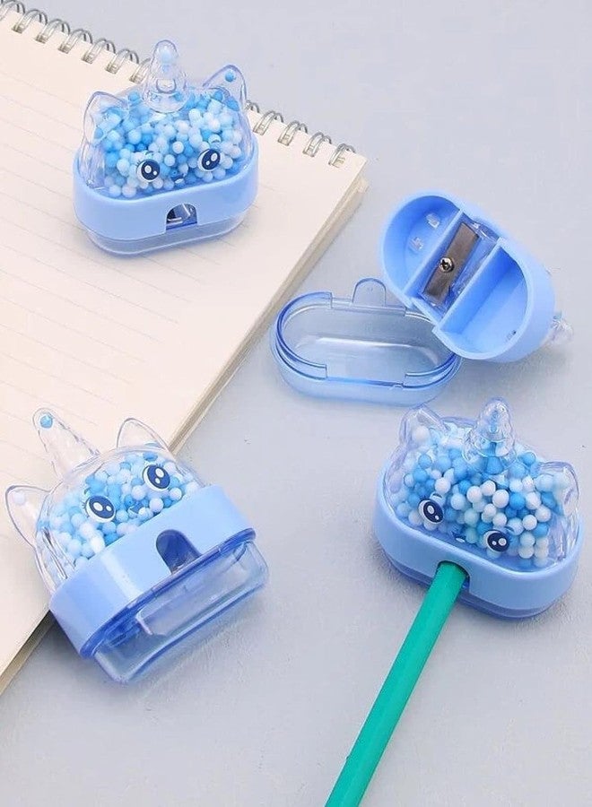 Radiance™ Cute Unicorn Pencil Sharpener for Kids | Manual Cartoon Sharpener for Girls & Boys | School & Classroom Supplies, Birthday Party Favors & Return Gifts | Pack of 4 - Image 3